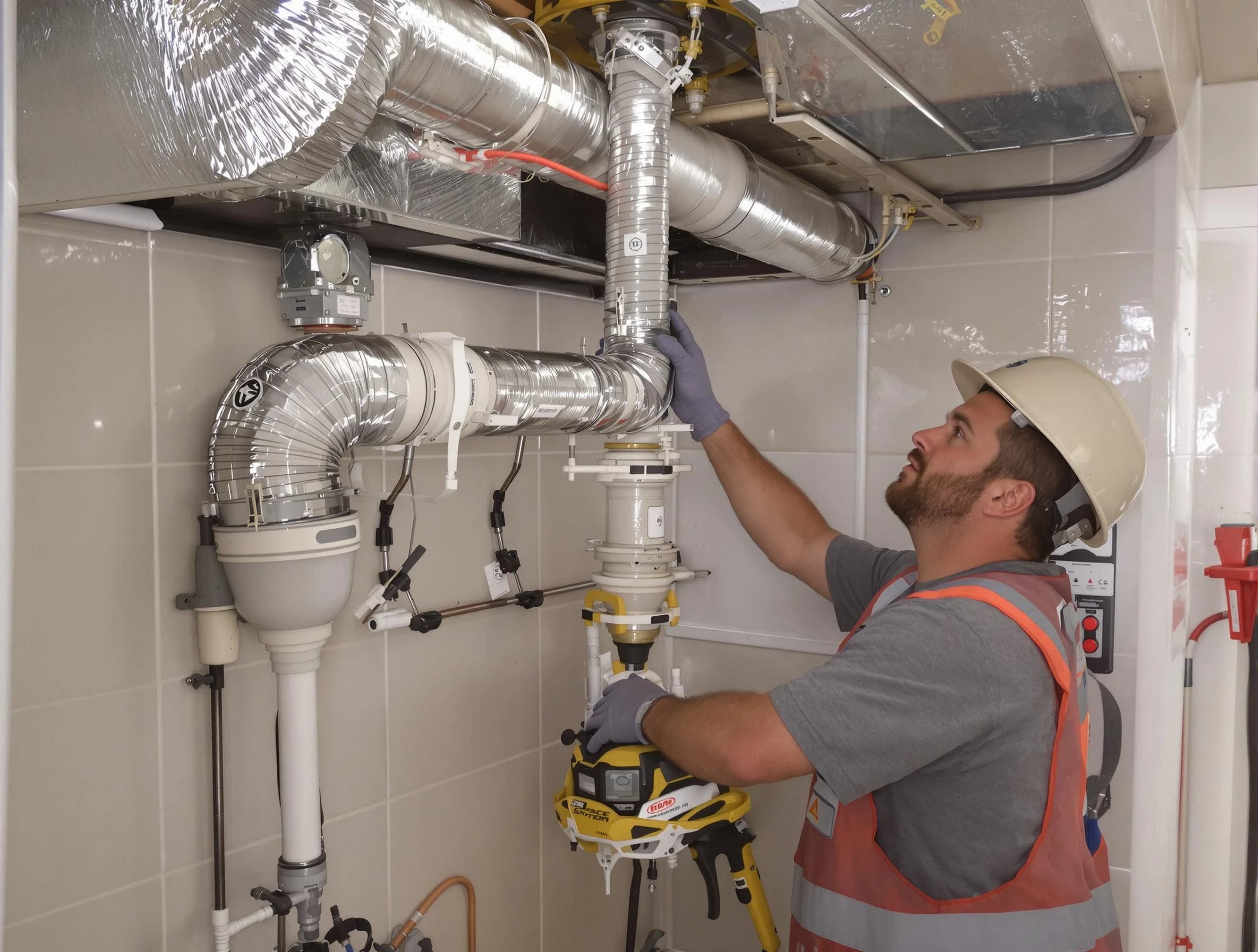 Jurupa Valley Dryer Vent Cleaning expert performing professional dryer vent repair and installation in Jurupa Valley