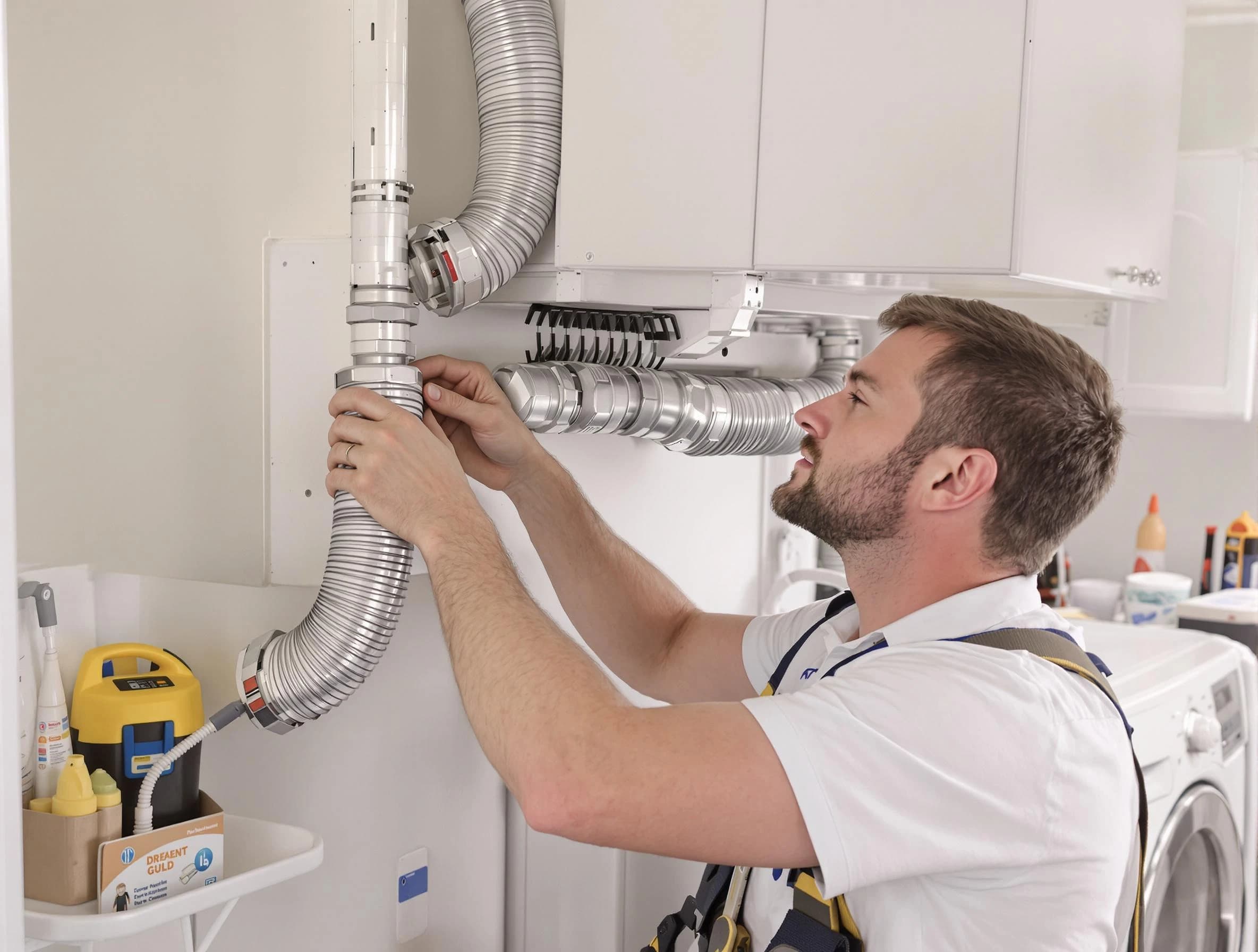 Professional dryer vent repair and installation by Jurupa Valley Dryer Vent Cleaning in Jurupa Valley