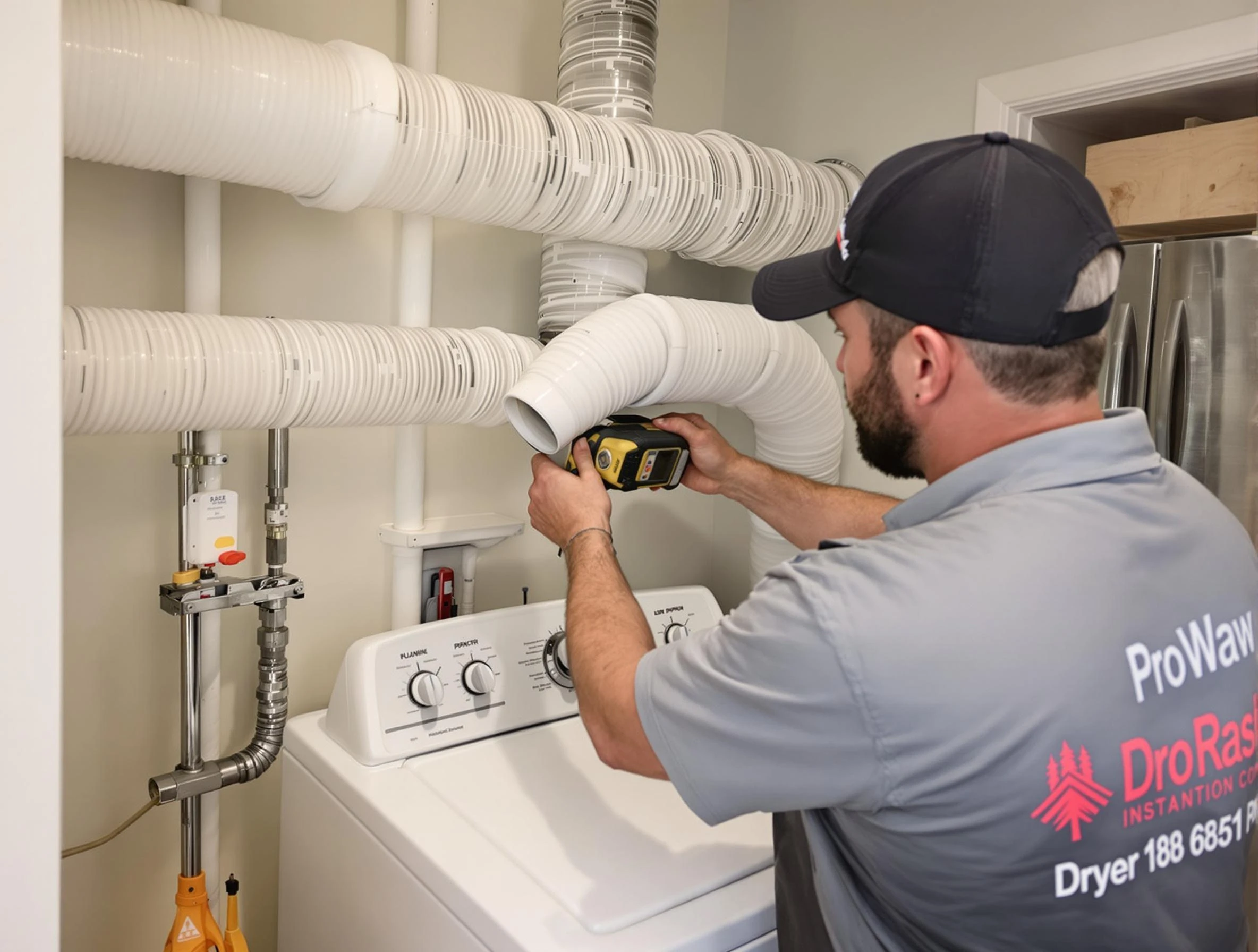 Professional dryer vent hose installation by Jurupa Valley Dryer Vent Cleaning in Jurupa Valley