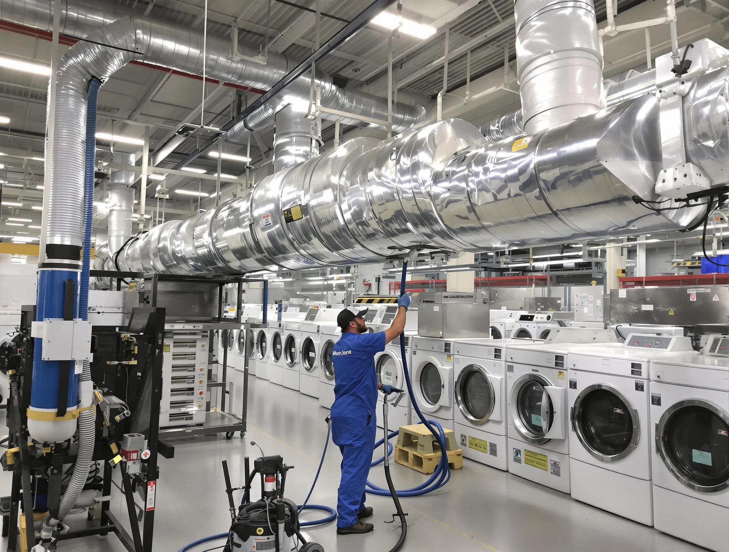 Jurupa Valley Dryer Vent Cleaning team performing heavy-duty industrial dryer vent cleaning in Jurupa Valley